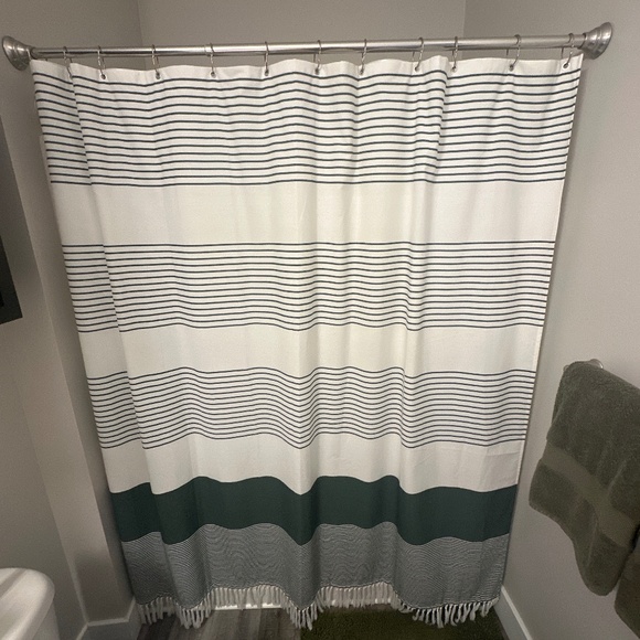 Dark Green Shower Curtain - Picture 1 of 1